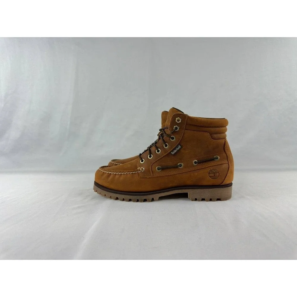 Timberland Oakwell 7 Eye Moc Toe Rust Nubuck Boots Men's Size 9